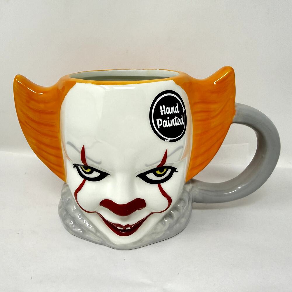 Silver Buffalo IT Pennywise 3D Mug 19oz Hand Painted Horror Halloween NWT